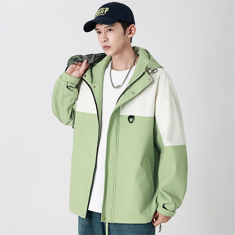 Cityboy情侣 时尚连帽冲锋衣外套夹克 团体班服图片