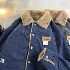 灯芯绒棉衣外套男冬季港风情侣加厚棉服ins棉袄外套上衣VY71-P70，男装棉衣，星座1008-1