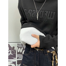 XZ809A/DR17/加绒特P34/控68450克德绒结构钢印加绒打底衫，男装T恤，星座809A(原222-1)