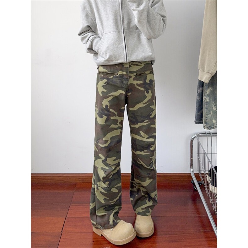 B221美式ins高街暗黑多口袋修身工装牛仔裤LK24156-P65控88,男装牛仔裤,电商B221