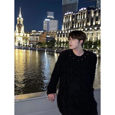 马海毛毛衣男秋冬款美式慵懒风小众高级感套头针织衫外套MS05，男装针织衫/毛衣，星座1116A（原606A-3）