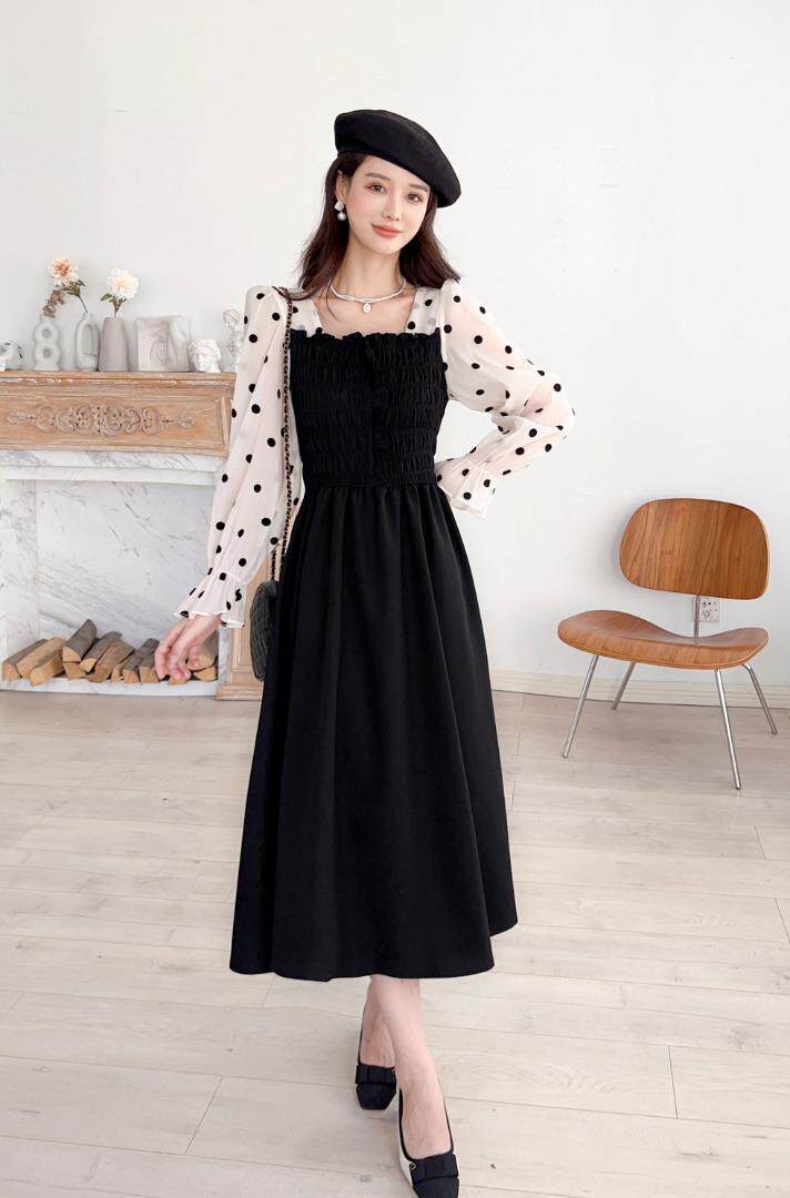 秋季时尚连衣裙，女装连衣裙，亿炫(5F)