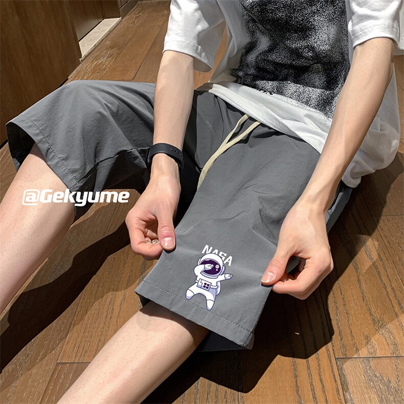 冰丝七分裤男大码速干短裤男五分裤QK72225-P25,男装休闲裤,电商A040