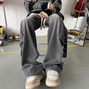重工设计牛仔裤男女同款休闲水洗牛仔裤 N102-P68图片