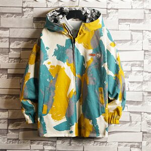 个性卡通印花两面穿夹克男秋季连帽外套A090-JK69 p115 限138图片