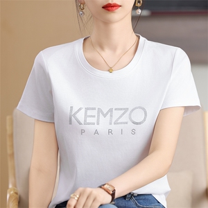 潮牌T恤女纯棉KEN/春夏大字母经典款男款t恤抖音情侣装短袖宽松ZO图片