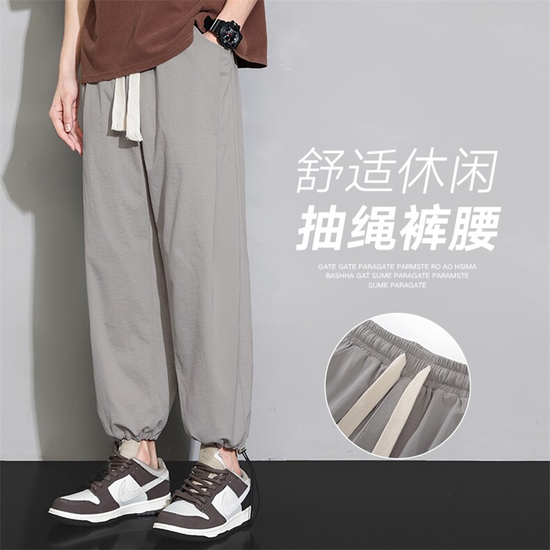 潮流前线日系潮牌夏季新款男士设计感宽松休闲裤CK2317-P45,男装休闲裤,星座717