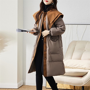 现货羽绒服女连帽新款短款小个子面包服时尚宽松休闲保暖轻暖外套
