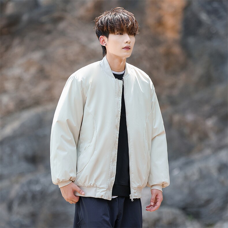 冬季男士加棉加厚棉服飞行服男士棉袄棒球领棉衣A266-MY8016-P75，男装棉衣，电商A266