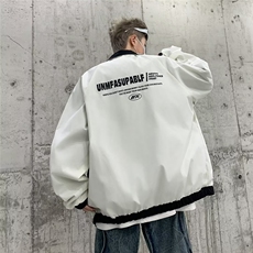 牛津防水夹克上衣双面穿外套红色黑色M~XXLW9308，男装夹克，星座1116A-1（原606A）