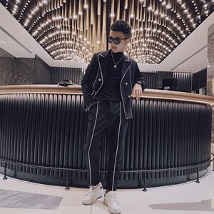 社会风小伙休闲修身商务西装西裤西服韩版两件套装D803-P165控205图片
