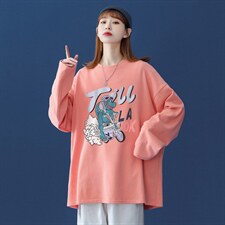 ！2023春季新品潮流行恐龙Fashion长袖T恤潮T115P25控38，男装T恤，A247A