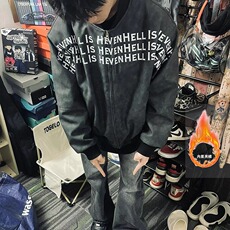 1506-1/M5061/P74高街立领夹克外套男女冬季潮牌字母印花棒球服，男装夹克，星座1506-1