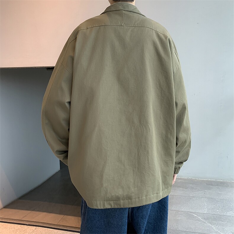 春季潮牌ins复古休闲工装外套男宽松情侣夹克衫上衣JK09206-P58,男装夹克,星座308B-1