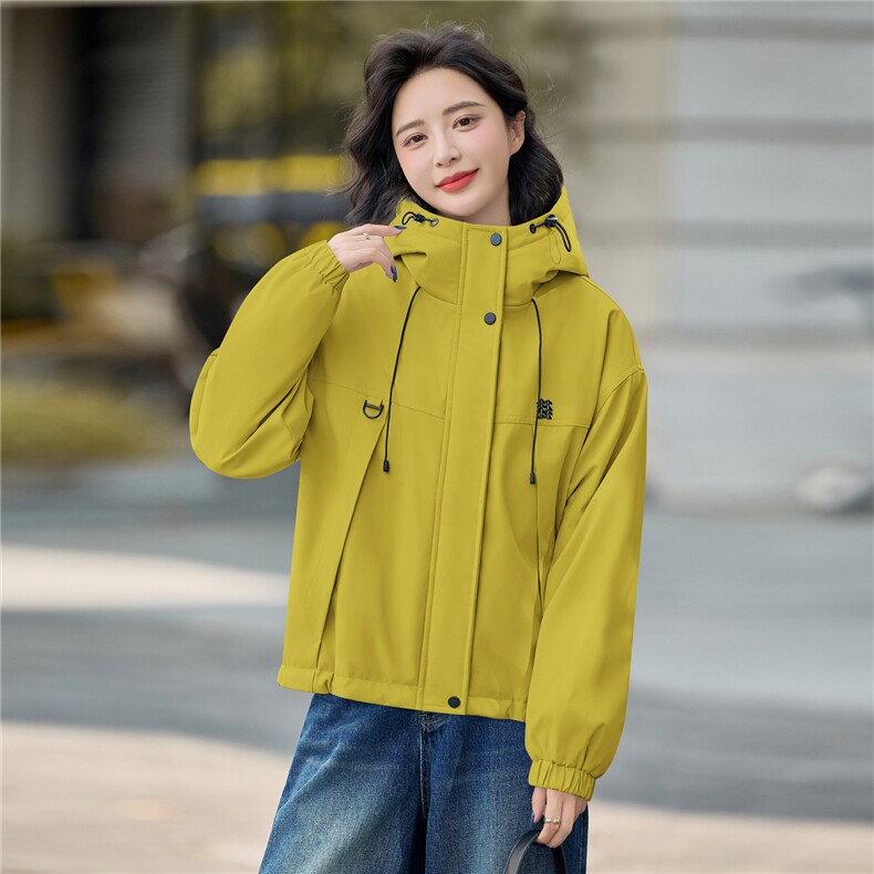2025年冬季新款时尚加绒连帽棉服派客服,女装棉衣/棉服,依路服饰