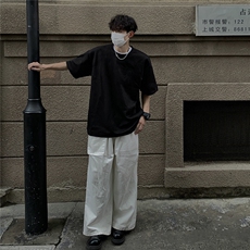夏季竹竹高升烧花麂皮绒短袖T恤JDT77787P25块特价：供抖音视频，男装T恤，星座227-7