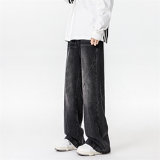 春秋加长版裤子男高个子阔腿直筒牛仔裤185cm110直筒长裤KZ005P60，男装牛仔裤，电商B312