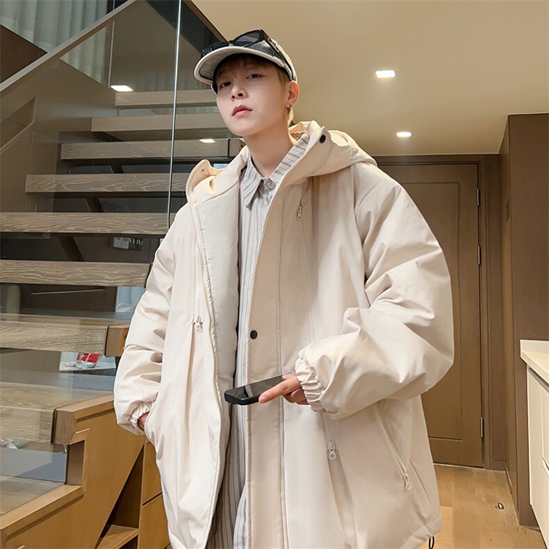 冬季冲锋衣男士休闲潮流宽松棉衣棉服棉袄潮大码A266-MY6160-P75,男装棉衣,电商A266