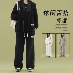 条绒开衫卫衣秋冬季新款休闲三件套SJT868常规特批176加绒特批206图片