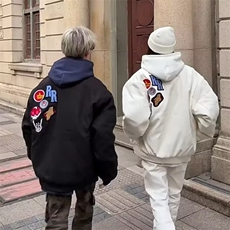 2025春秋痞帅外套男ins高街潮牌港风日系原宿风宽松夹克W6550-P65，男装夹克，星座412-1