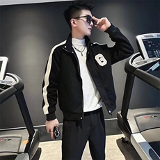 D61高级感刺绣棒球服外套男士时尚潮牌宽松上衣立领短款夹克，男装夹克，星座308A-1（原309B-1）