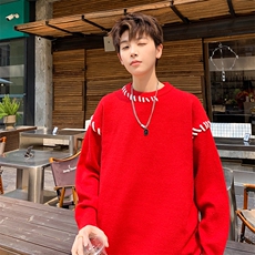 手缝拼接纯色毛衣XZ503-MY11P60控88，男装针织衫/毛衣，星座503-1