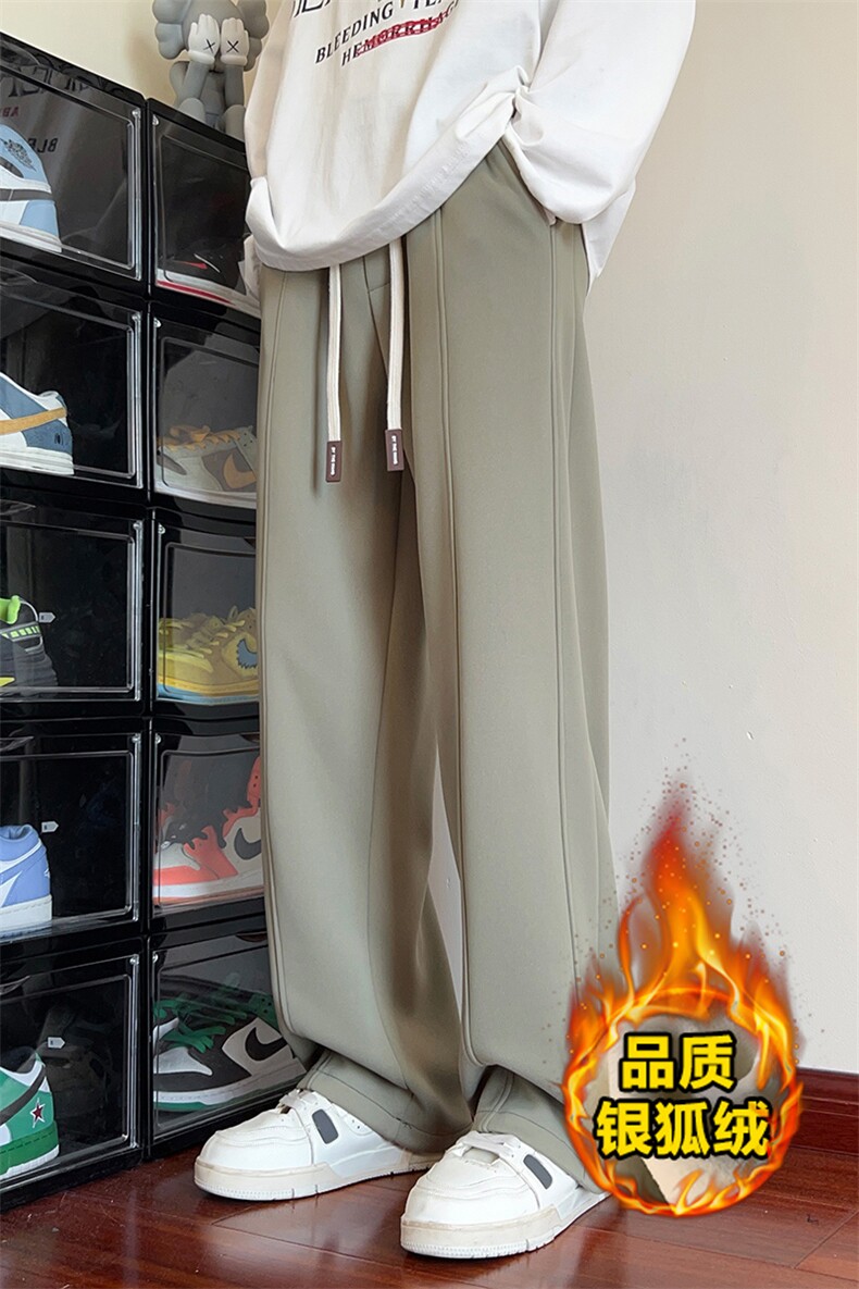 X416B-1-KL705-P50限68加绒60高转化男休闲阔腿港风百搭加绒运动,男装卫衣,星座416B-1