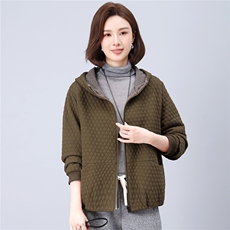 2026年春秋季新款时尚大码妈妈装气质显瘦休闲百搭两面穿外套，女装短外套，独衣靓