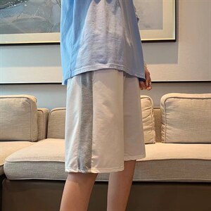 男春季潮流时尚休闲短裤拼接五分裤K2606P22图片