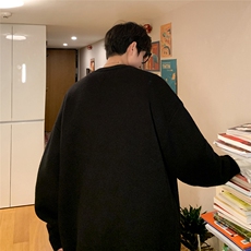 特批港风秋冬时尚字母印花休闲圆领百搭毛衣A247-M839特批45控68，男装针织衫/毛衣，电商A247