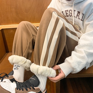 供抖音高转化加绒加厚阔腿束脚裤子男X416B-1-KLJ309-特P55限78