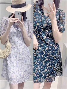 夏季新款：小碎花连衣裙,女装连衣裙,锦上