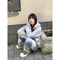【有货】N6014LL-特P65蕾丝和平鸽贴布刺绣牛仔裤男女款裤子，男装牛仔裤，星座1007（原301D）