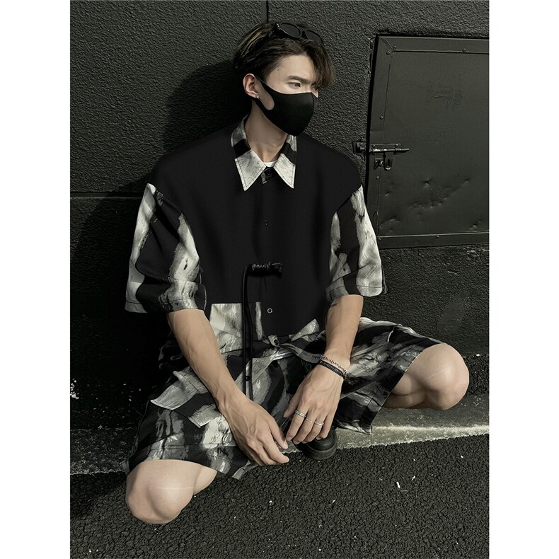 1新中式套装TZ77797特P51衬衫CS77798特P33DK77055特P18大码M-5XL,男装衬衫,星座226-2