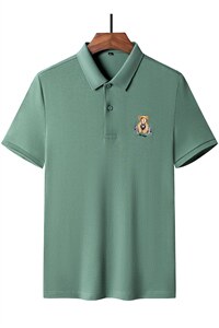 POLO衫男士短袖t恤翻领2023夏季新款潮牌休闲商务男装上衣图片