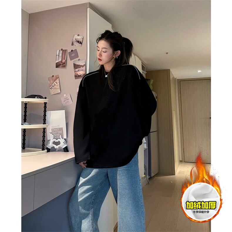 480G重磅加绒硬挺boxy男女秋冬美式高街结构拉链肩圆领卫衣厚外套，女装短外套，电商A486-1