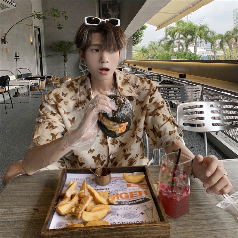 1蝴蝶套装TZ77800特P45衬衫DCS77801特P27DK77802特P18套装控88,男装衬衫,星座226-2