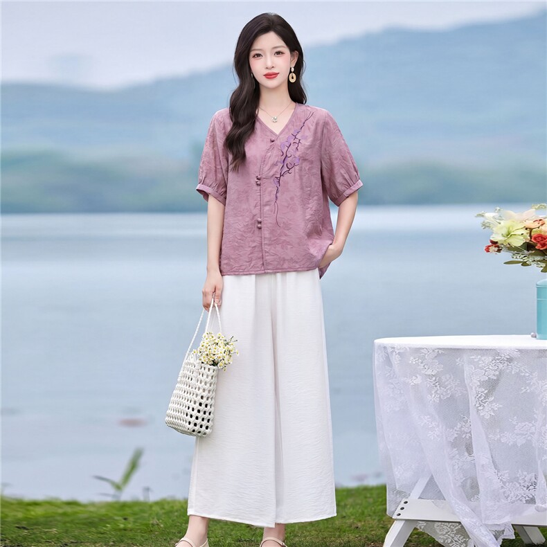 现货秒发新中式复古套装,女装套装/套裙,韩蔻秀