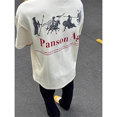 网图有货美式复古潮牌短袖男欧美斯巴达圆领T恤女A333-P25，男装T恤，星座1505