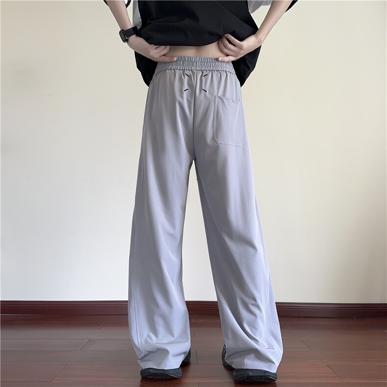 夏季新款潮流纯色冰丝透气宽松休闲裤B315-K25665-特p30控58,男装休闲裤,电商B315