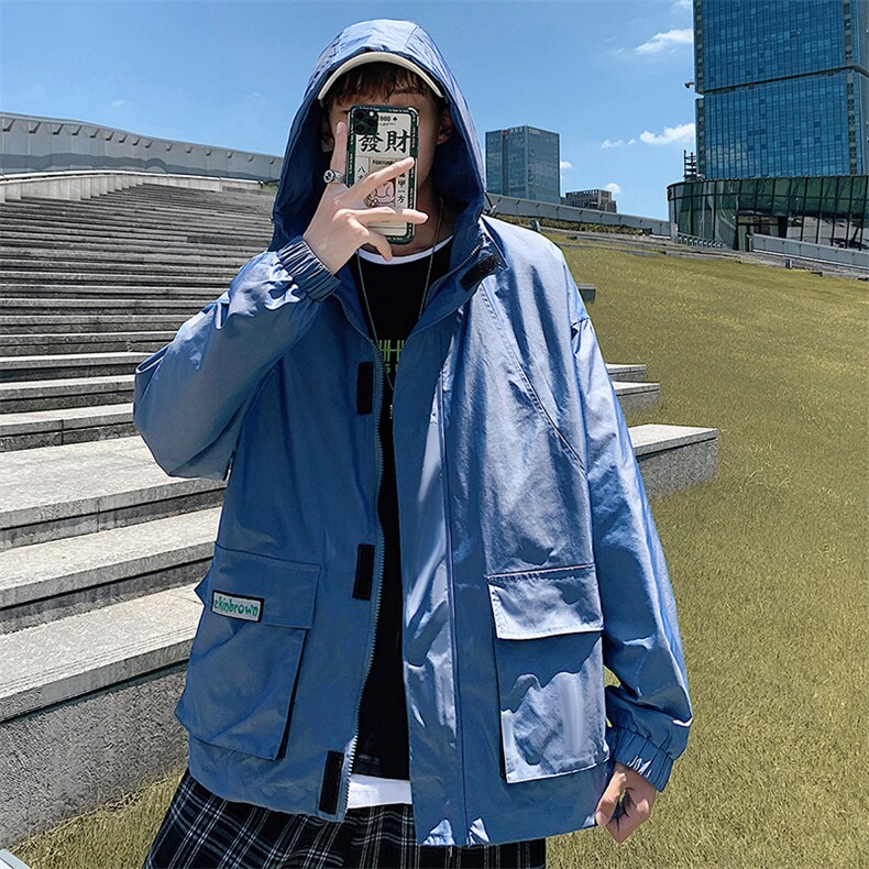 1港风春季休闲宽松潮流百搭大码M-5XL工装夹克外套男7210P78控98，男装夹克，星座226-2