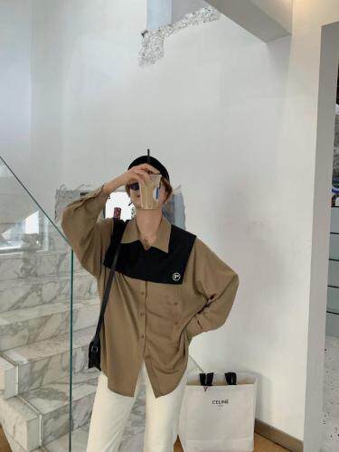 披肩衬衫，女装衬衫，左芷