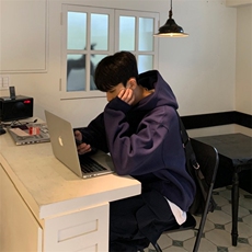 816B-WY016-P65春季ins韩学生中性纯色连帽卫衣韩版休闲百搭，男装卫衣，星座816B