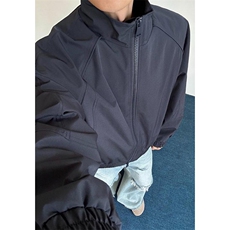 高品质春装新款老钱风美式高街解构立领棒球服飞行夹克休闲外套潮，男装夹克，电商A486