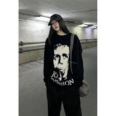 软糯仿貂毛人像提花肌理拉毛情侣圆领毛衣男宽松亲肤上衣M5241，男装针织衫/毛衣，星座1116A（原606A-3）