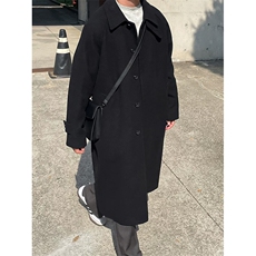 有货～冬季可立领ins韩版加棉加长毛呢大衣棉衣外套NZ666批135，男装棉衣，星座1004-6