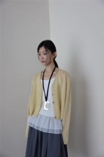 防晒开衫女夏季外搭披肩吊带裙超薄外套空调衫短款冰丝针织衫罩衫，女装防晒衣，斯尔特羊绒