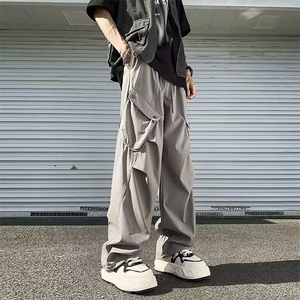 工装裤子男士春季新款潮牌宽松阔腿休闲长裤美式伞兵裤K6092-P46图片