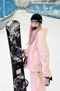 冬款防风防水滑雪服中性保暖加绒加厚防风袖中性风外套M34-P140图片