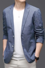 休闲西装男士春秋薄款西服2022韩版修身男装爸爸商务小西装外套潮，男装西服，钱塘6003（原4033）